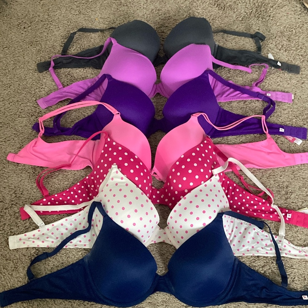 Victorias Secret pink 36D push-up bra lot